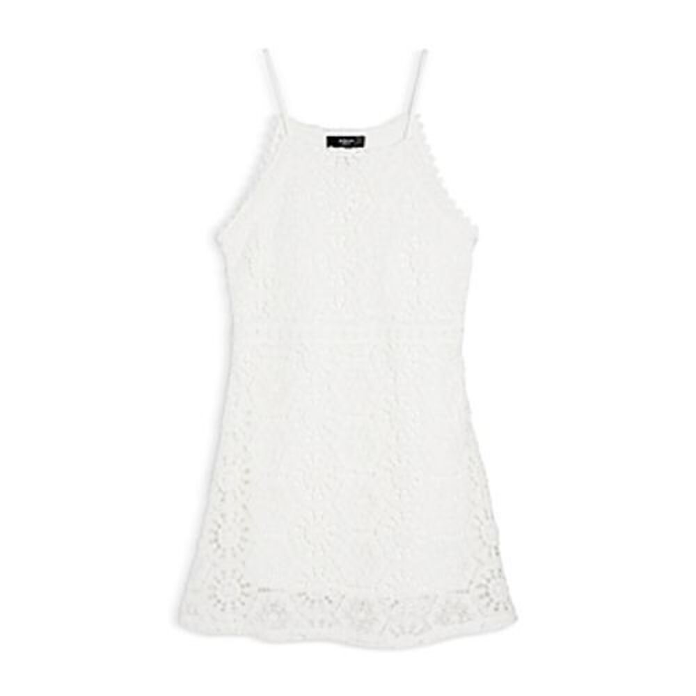 Aqua Girl White Floral Lace‎ Dress Size M 9/10